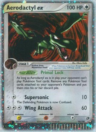 Pokémon Aerodactyl EX (94/100) - Sandstorm Holofoil