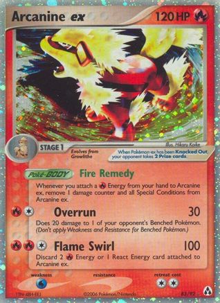 Pokémon Arcanine EX /Null) - Legend Maker Holofoil