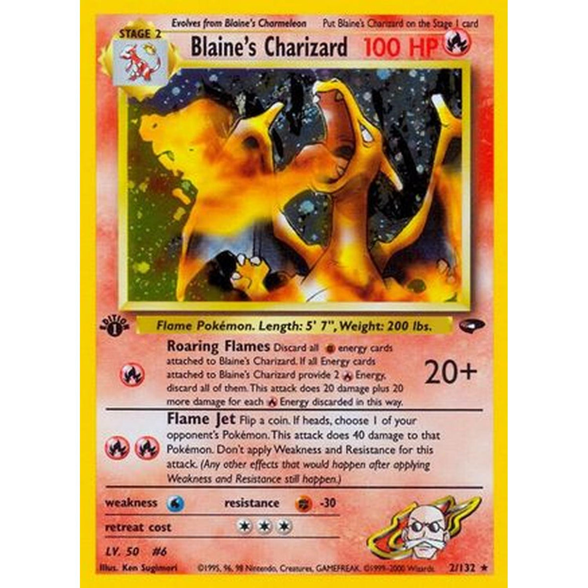 Pokémon Blaine'S Charizard/132 [Gym Challenge] - 1st Edition Holofoil