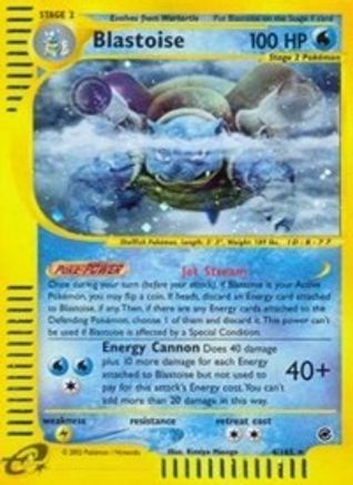 Pokémon Blastoise (4/165) - Expedition Holofoil