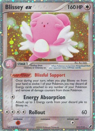 Pokémon Blissey EX (101/115) - Unseen Forces Holofoil