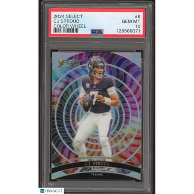 Football Panini 2024 Panini Select Color Wheel Cj Stroud #6 PSA 10