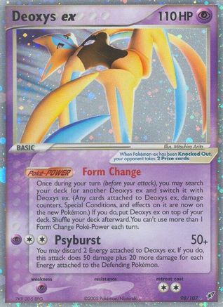 Pokémon Deoxys EX (Attack Forme) (98/107) - Deoxys Holofoil