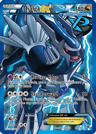 Pokémon Dialga EX (Team Plasma) (Full Art) (99/101) - Plasma Blast Holofoil