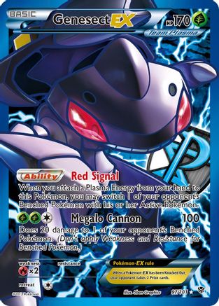 Pokémon Genesect EX (Team Plasma) (Full Art) (97/101) - Plasma Blast Holofoil