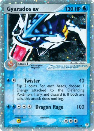 Pokémon Gyarados EX (109/112) - Firered & Leafgreen Holofoil