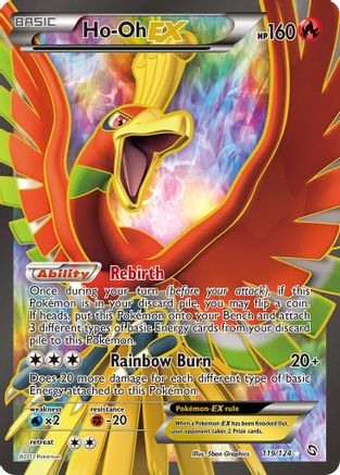 Pokémon Ho-Oh EX (Full Art) (119/124) - Dragons Exalted Holofoil
