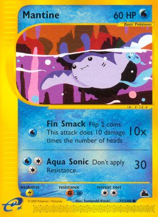 Pokémon Mantine (77/144) - Skyridge Reverse Holofoil