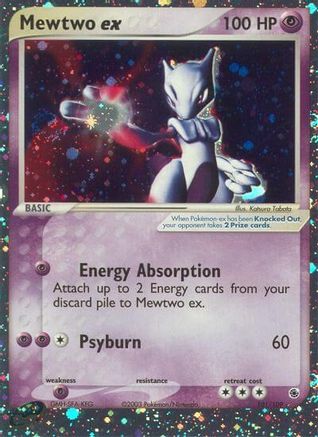 Pokémon Mewtwo EX (101/109) - Ruby And Sapphire Holofoil