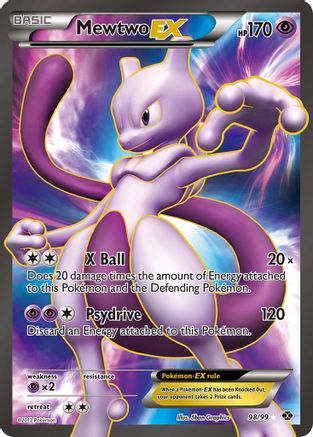 Pokémon Mewtwo EX (Full Art) (98/99) - Next Destinies Holofoil