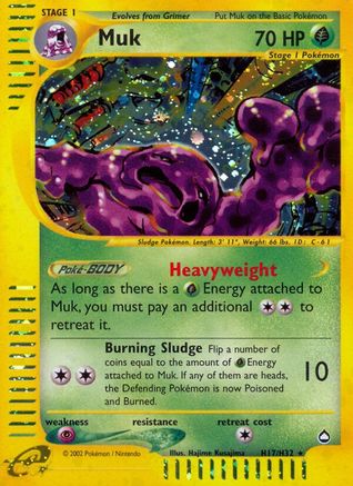 Pokémon Muk (H17/147) - Aquapolis Holofoil