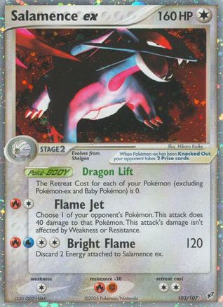Pokémon Salamence EX (103/107) - Deoxys Holofoil