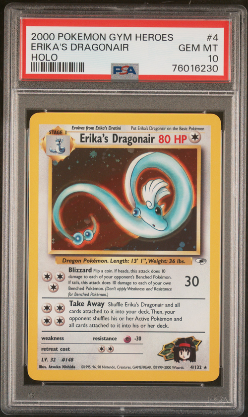 Pokémon PSA 10 Erika'S Dragonair Holo