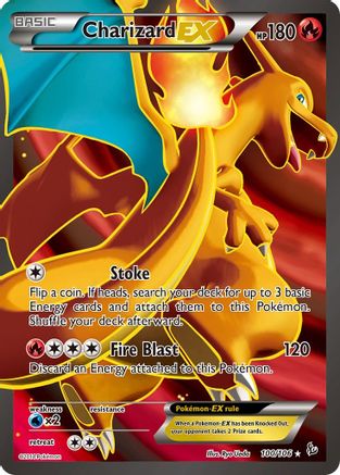Pokémon Charizard EX (Full Art) (100/106) - XY Flashfire Holofoil