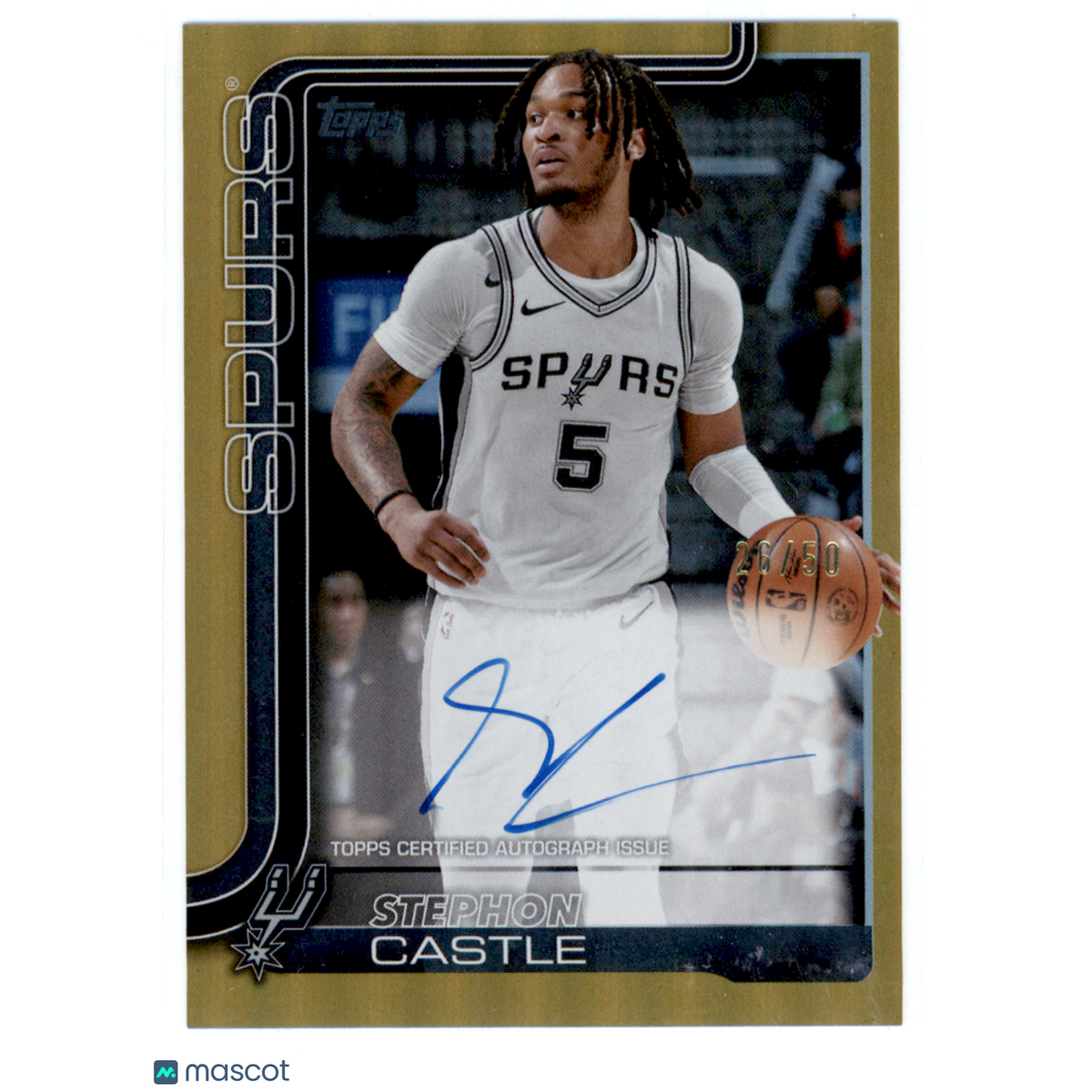 Basketball Topps 2025 Topps Flagship Stephon Castle #Tfra-Sca Gold /50
