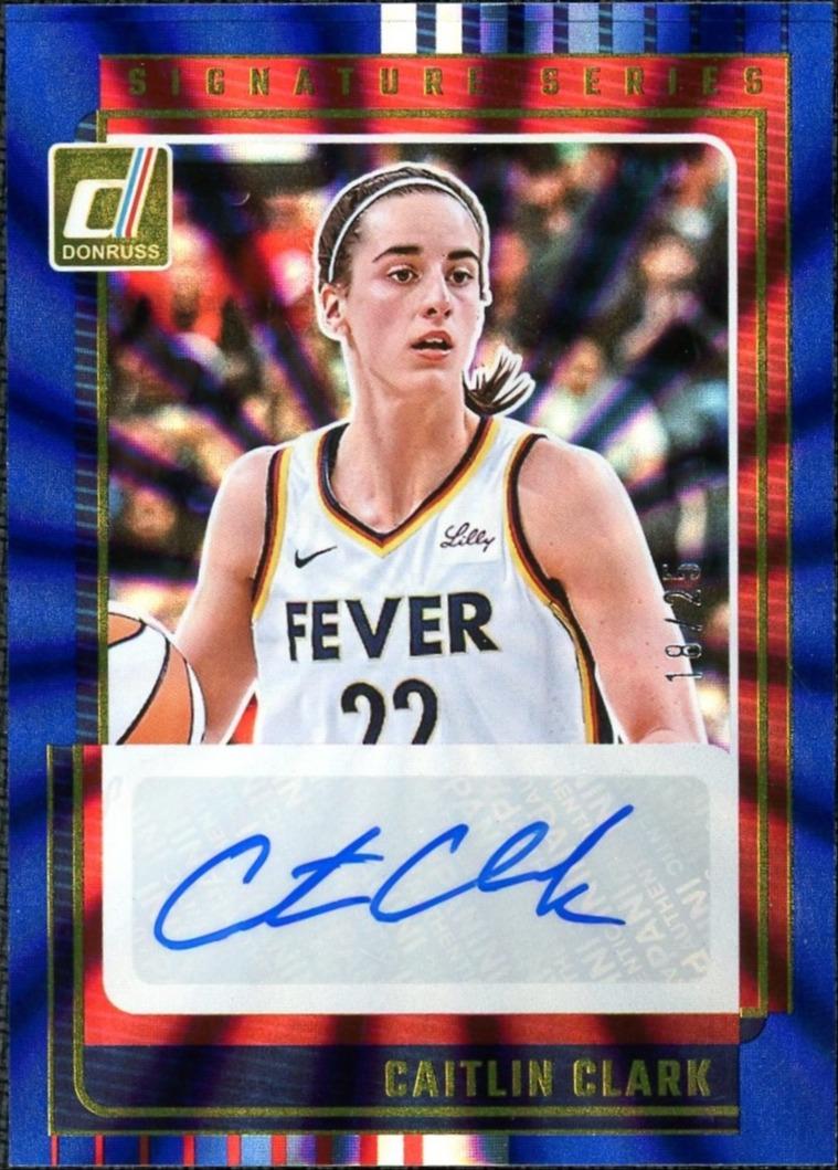 Basketball 2025 Donruss Ss-Cc Caitlin Clark Signature Series Blue 18/25