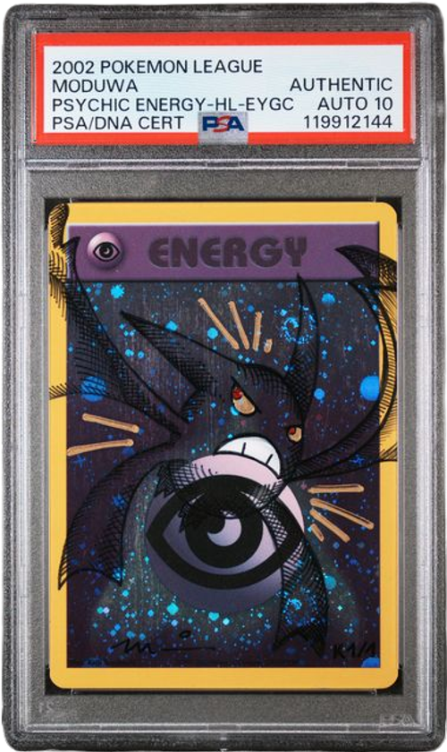 Pokémon PSA Auto 10 Moduwa Crobat Psychic Energy-Holo