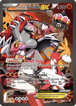 Pokémon Team Magma'S Groudon EX (15/34) - Double Crisis Holofoil