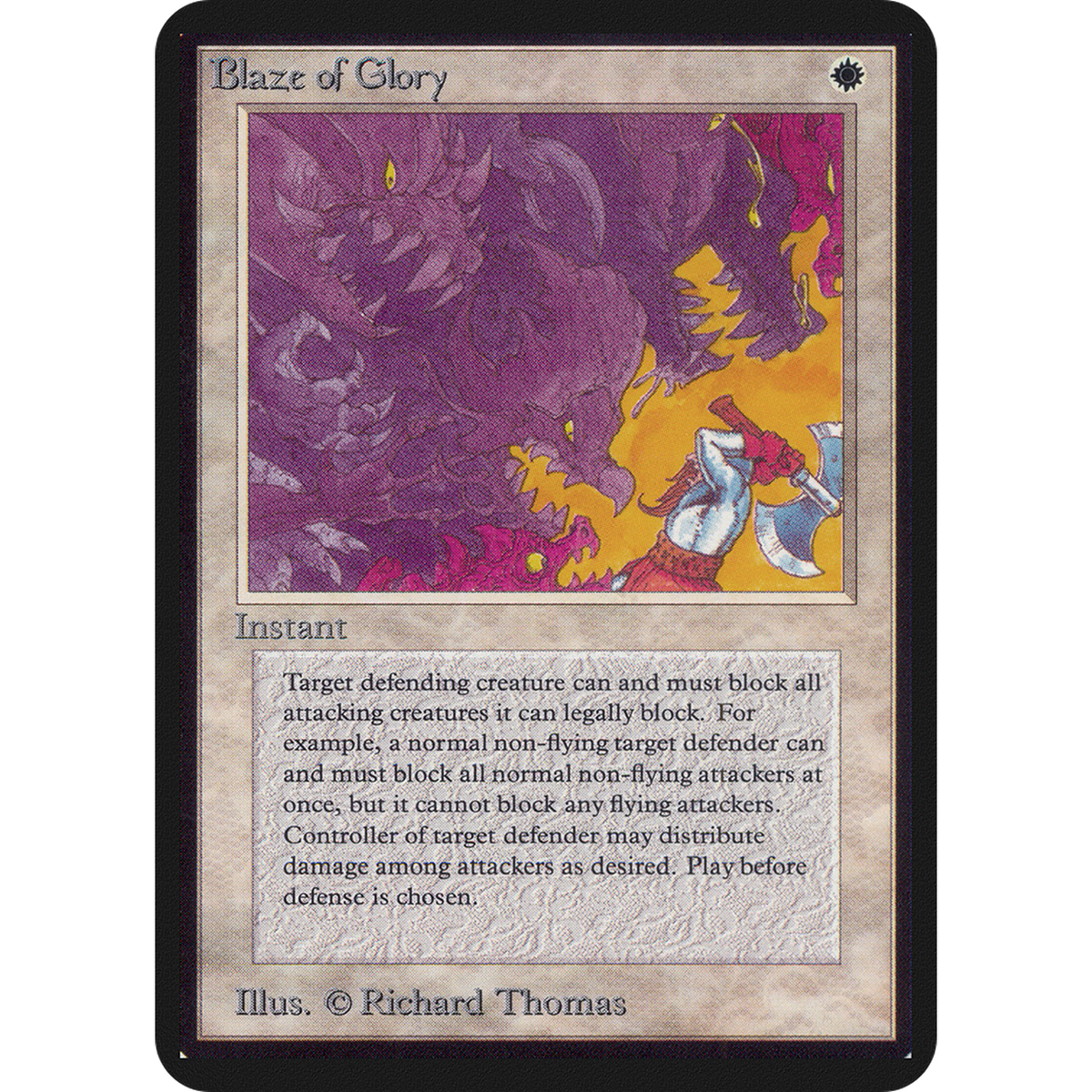 Magic The Gathering Blaze Of Glory [Limited Edition Alpha]