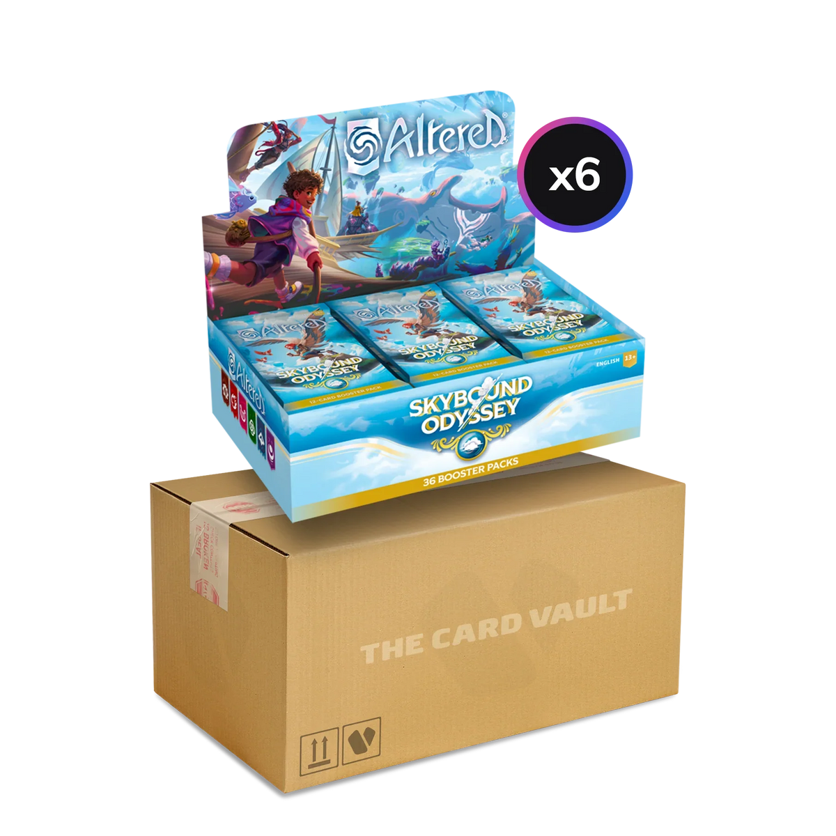 Pokémon Altered TCG - Skybound Odyssey - Display Case (6x Booster Boxes)