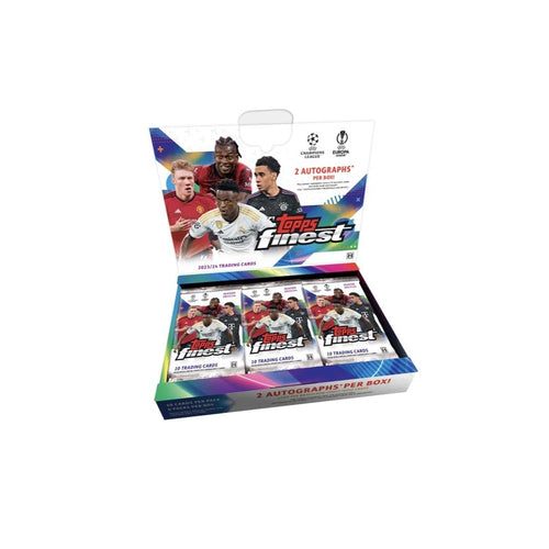 2023-24 Topps Finest Uefa Club Competitions Soccer Hobby 8 Box Case
