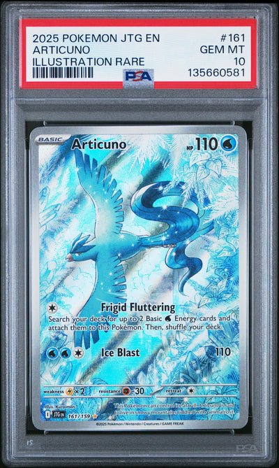 Pokémon 2025 Pokemon Scarlet And Violet Journey Together Illustration Rare Articuno #161 PSA 10