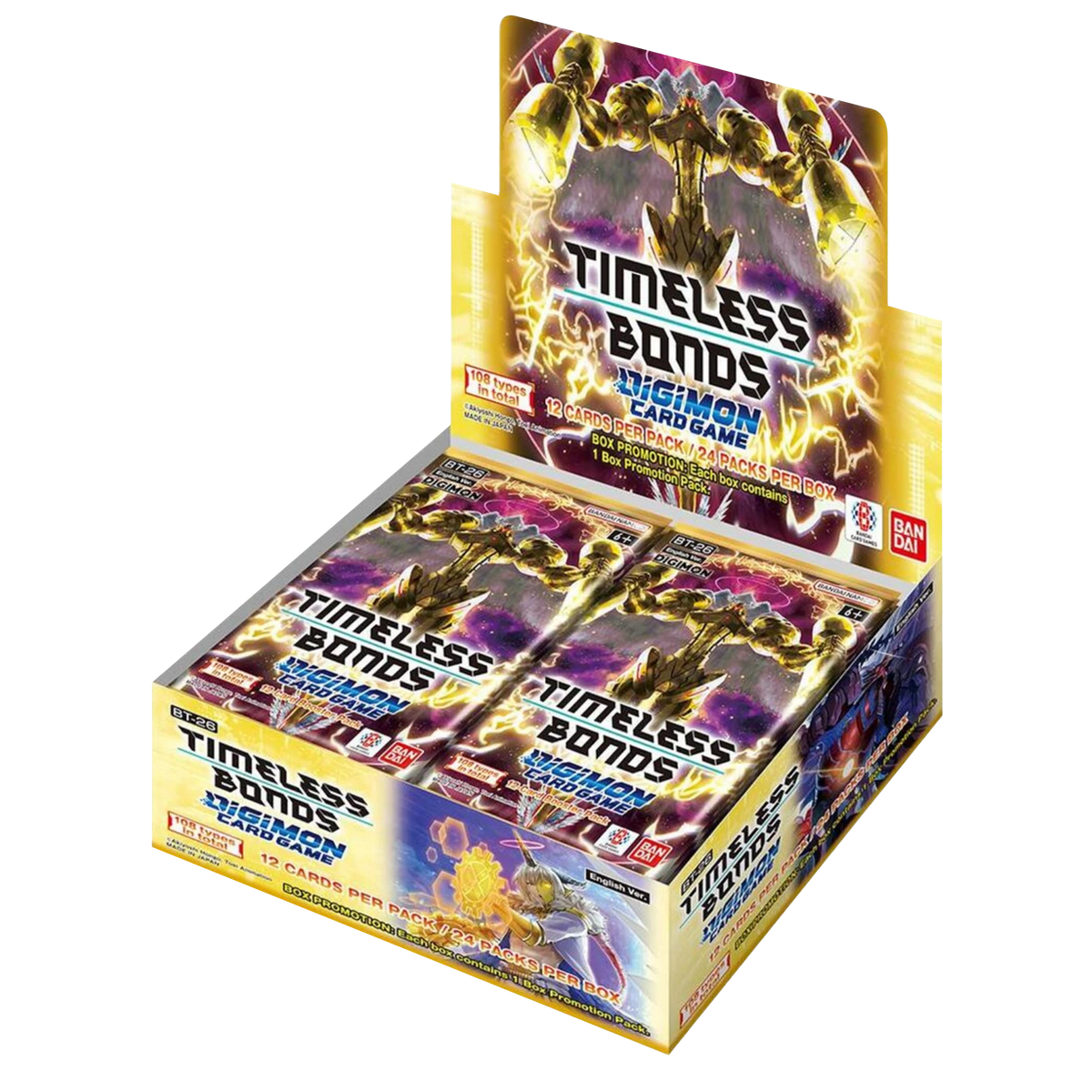 Pokémon Digimon Card Game - Timeless Bonds (Bt26) - Booster Box (24 Packs)