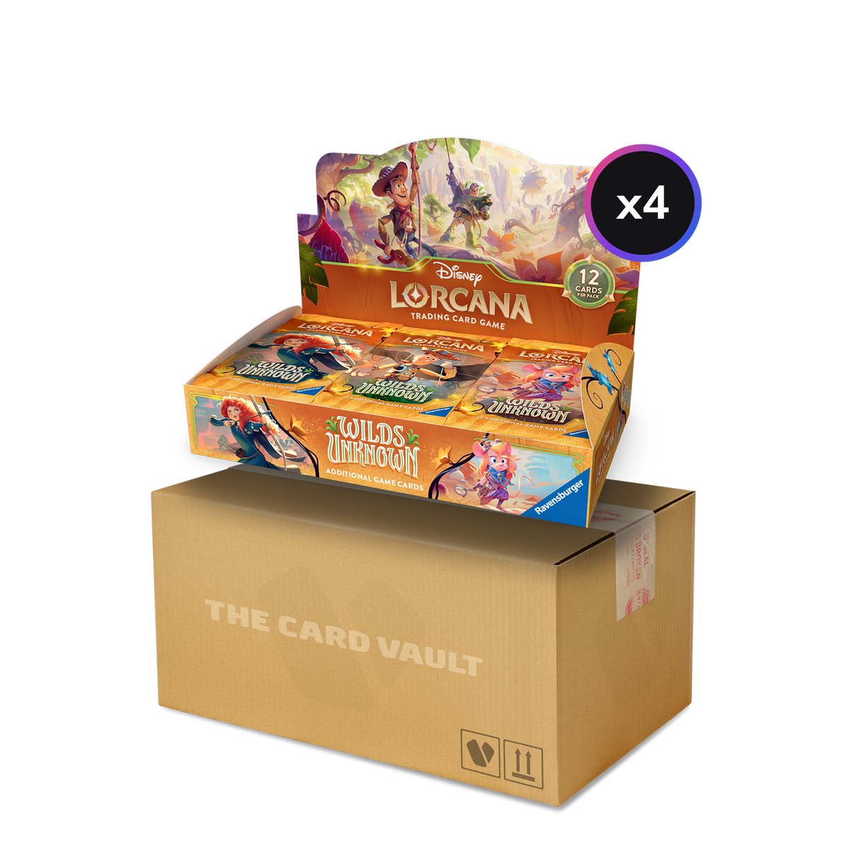 Pokémon Disney - Lorcana TCG - Wilds Unknown - Display Case (4x Booster Boxes)