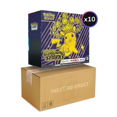 Pokemon TCG - Scarlet & Violet - Surging Sparks - Display Case (10X Elite Trainer Boxes)