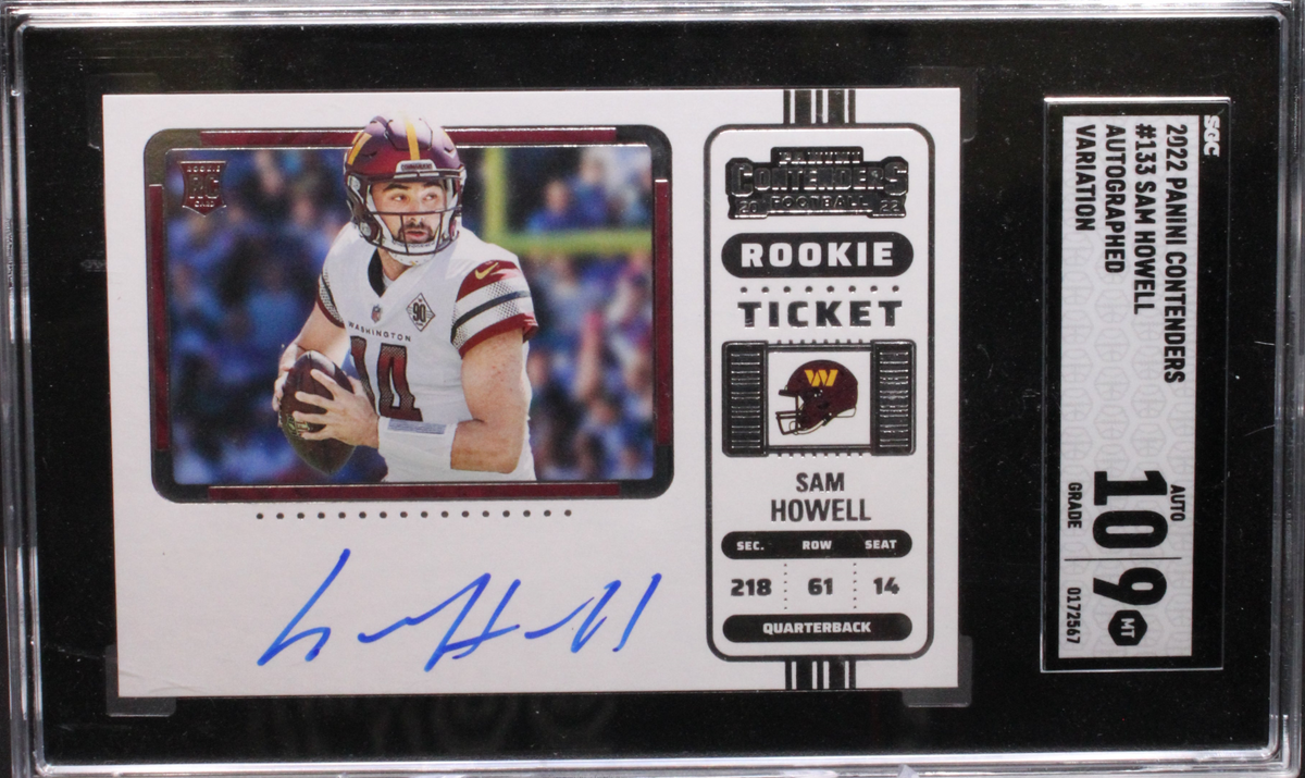 Sports Panini 2022 Panini Contenders - Sam Howell 133 - Variation - SGC 9 / 10