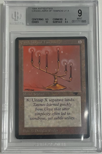 Magic The Gathering 1994 Magic The Gathering Antiquities - Candelabra Of Tawnos - Beckett 9