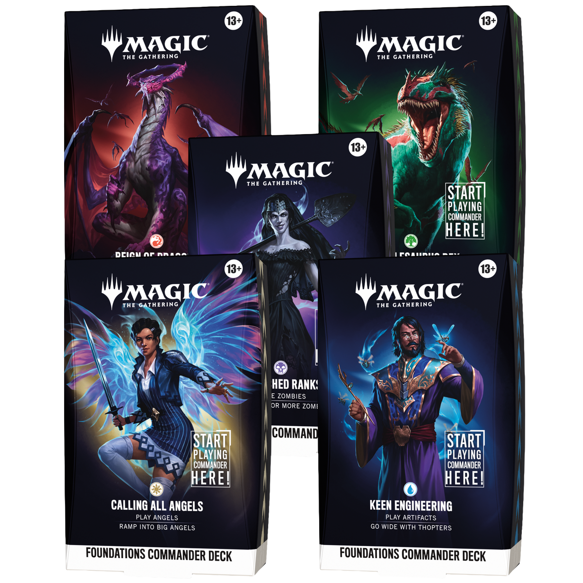 Magic The Gathering Magic: The Gathering - Reality Fracture - Foundations Commander Deck - Bundle