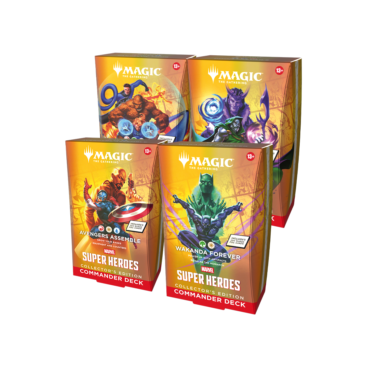 Magic The Gathering Magic: The Gathering - Universes Beyond - Marvel Super Heroes - Collector Commander Deck - Bundle
