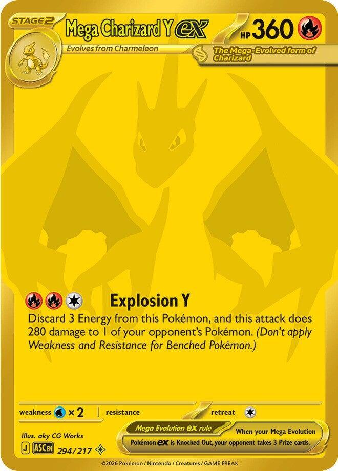 Pokémon Mega Charizard Y EX - 294/217 - Me: Ascended Heroes (Asc)