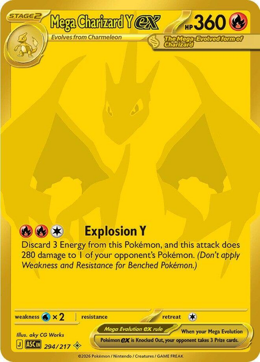 Pokémon Mega Charizard Y EX - 294/217 - Me: Ascended Heroes (Asc)