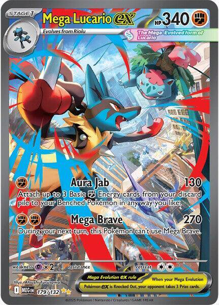 Pokémon Mega Lucario EX - 179/132 - Me01: Mega Evolution (Meg)