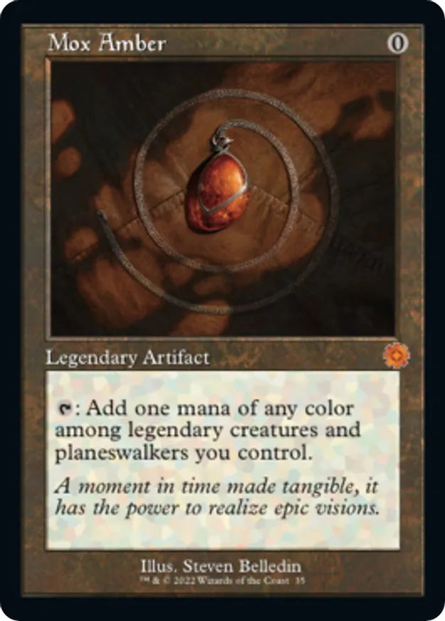 Magic The Gathering Mox Amber - The Brothers' War: Retro Frame Artifacts (Brr)