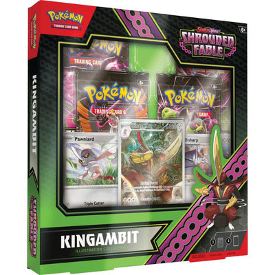 Pokemon Scarlet & Violet Shrouded Fable Kingambit Illustration Collection 6 Box Case
