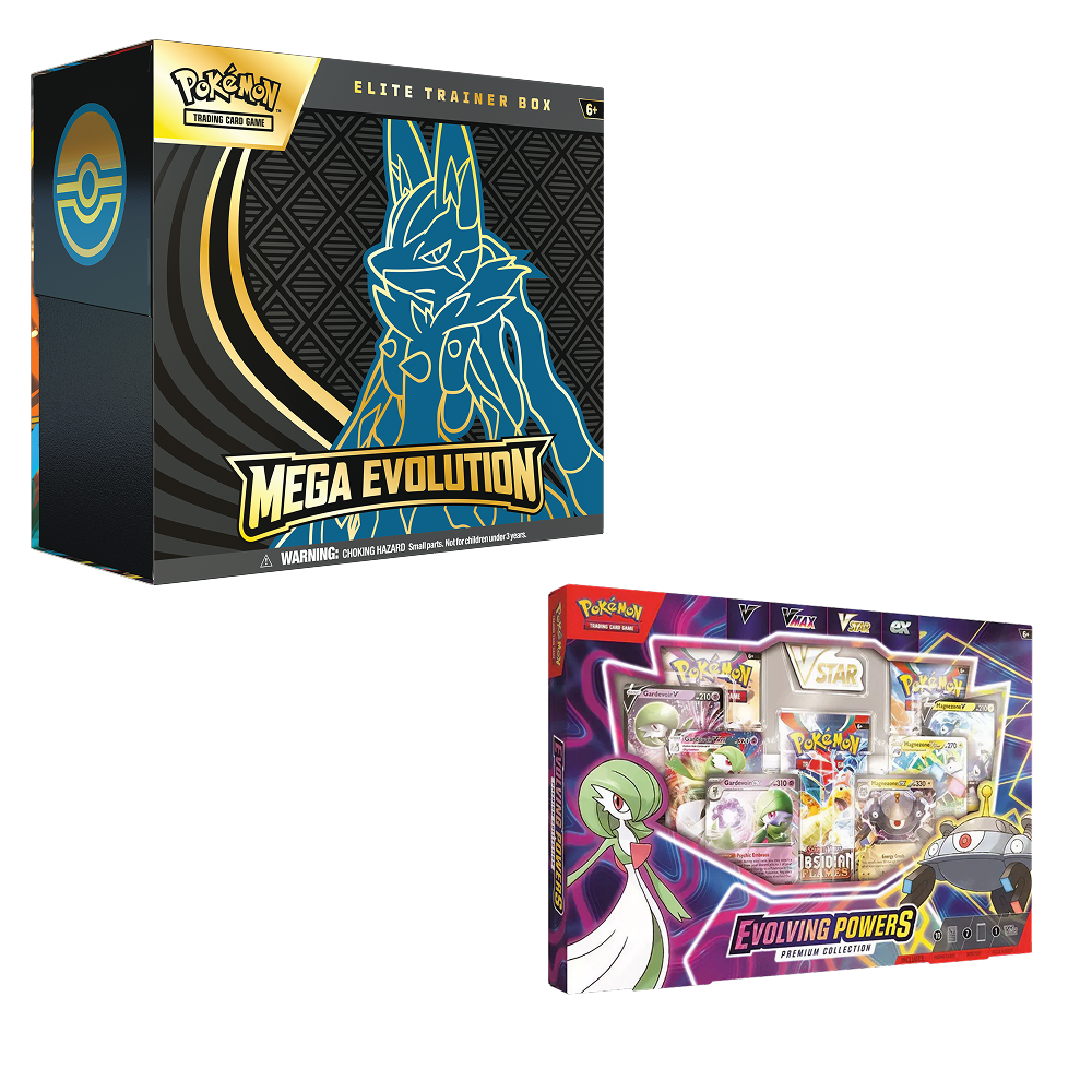 Pokémon Pokemon TCG - Evolving Powers Collection Box & Mega Evolution ETB (Lucario) - Bundle