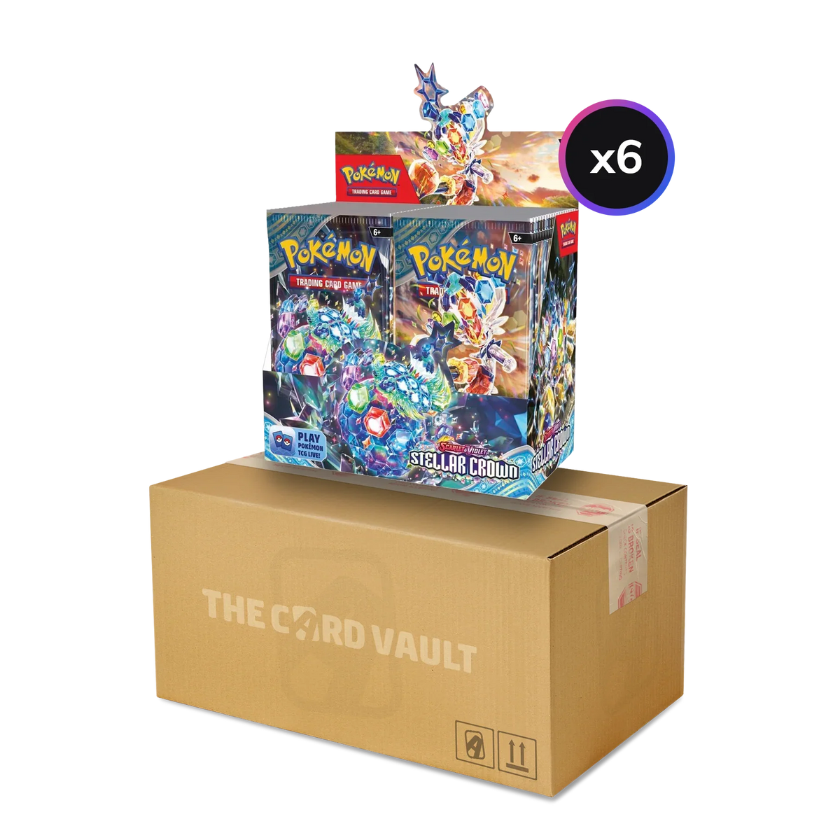 Pokemon TCG - Scarlet & Violet - Stellar Crown - Display Case (6X Booster Boxes)