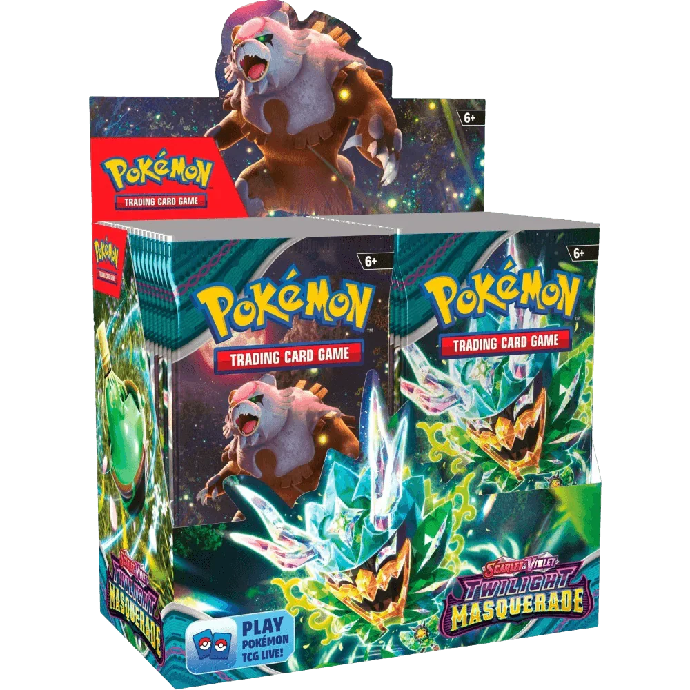 Pokemon TCG - Scarlet & Violet - Twilight Masquerade - Display Case (6X Booster Boxes)
