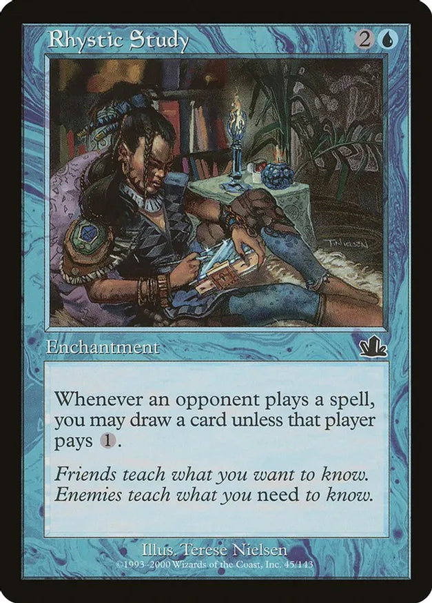 Magic The Gathering Rhystic Study - Prophecy (Pcy)