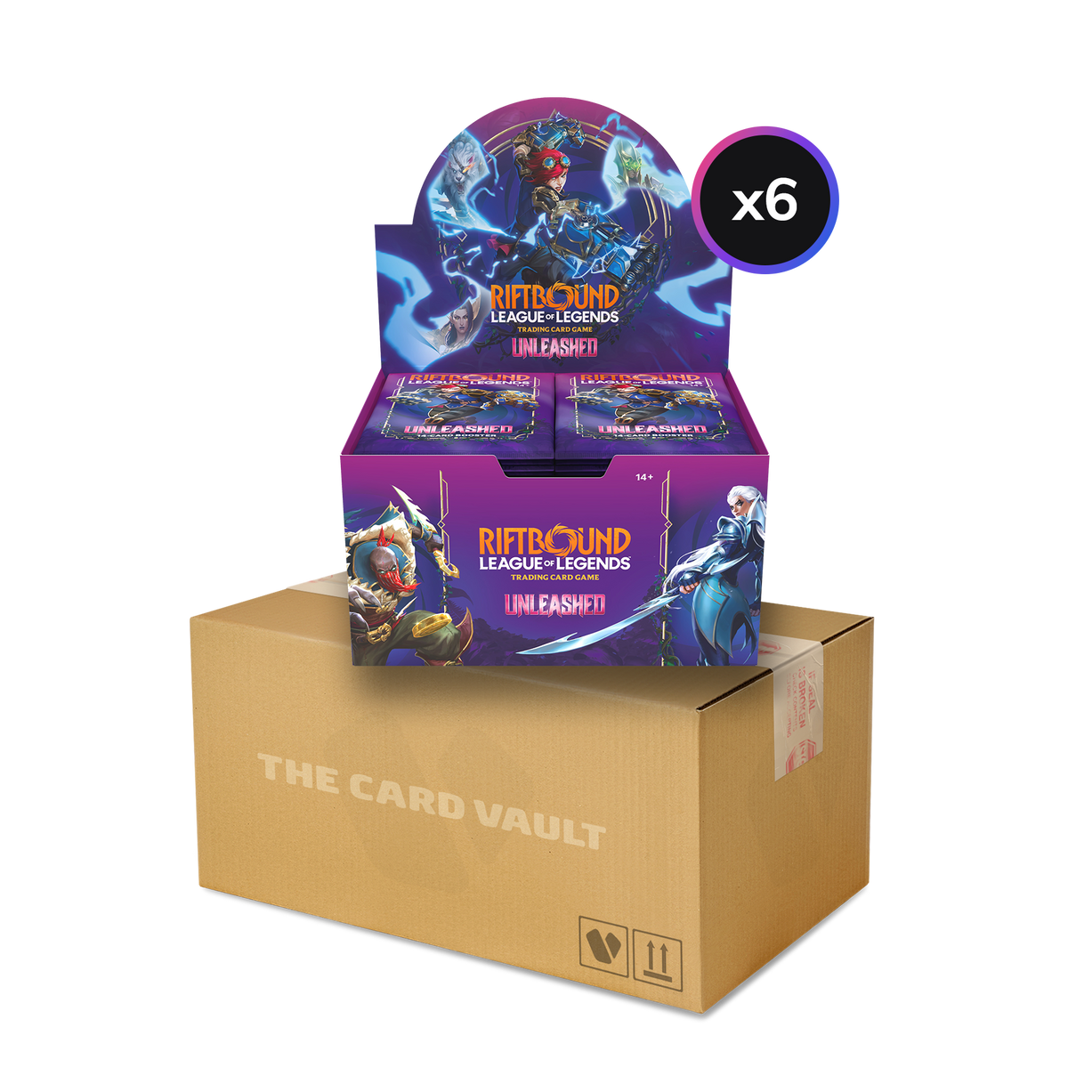 Pokémon Riftbound: League Of Legends TCG - Set 03 - Unleashed - Display Case (6x Booster Boxes)