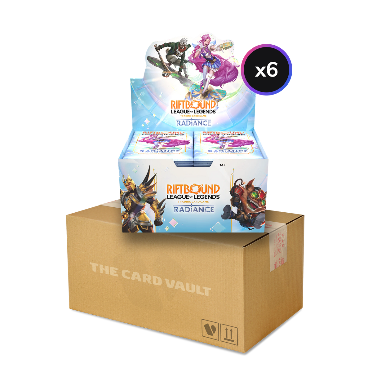 Pokémon Riftbound: League Of Legends TCG - Set 05 - Radiance - Display Case (6x Booster Boxes)