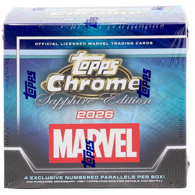 Sports Topps 2026 Topps Chrome Marvel Sapphire Edition
