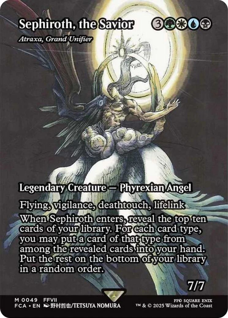 Magic The Gathering Sephiroth, The Savior - Atraxa, Grand Unifier (Showcase) - Final Fantasy: Through The Ages (Fca)