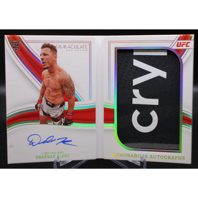 UFC MMA Panini 2022 Panini Immaculate UFC - Drakkar Klosr Mab-Dkl - Booklet Auto /9