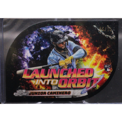 Baseball 2024 Cosmic Chrome - Junior Caminero Liq-1 - Launched Into Orbit Black Eclipse /10