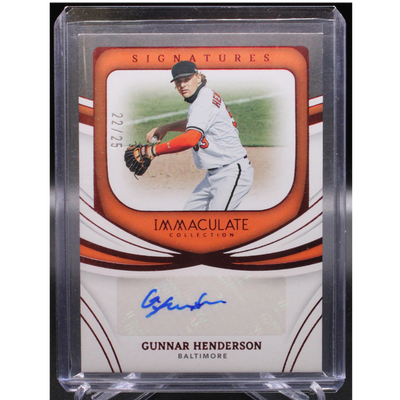 UFC MMA Panini 2022 Panini Immaculate - Gunnar Henderson Is-Gh - Red Auto /25