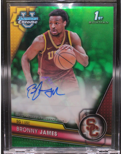 Basketball Bowman 2024 Bowman U Chrome - Bronny James Bcpa-Bj - 1st Bowman Green Auto /99